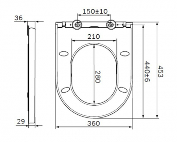 Сиденье для унитаза с микролифтом, быстросъемное AM.PM Spirit 2.0 C707858WH. Фото