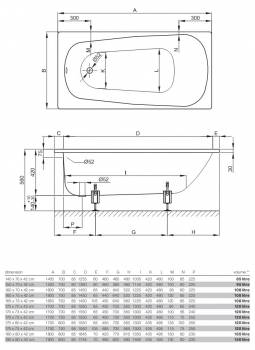 Ванна стальная BETTE BetteForm 180x80 2950-000AR,PLUS. Фото