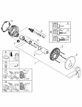 Смеситель для ванны GROHE 24043002 Eurosmart New, хром. Фото