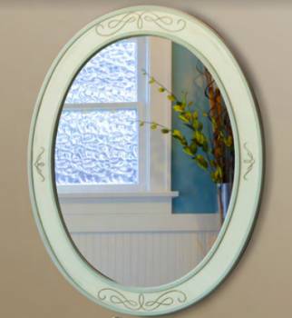 Зеркало АТОЛЛ Ретро 80 (олива). Фото