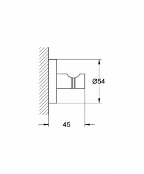 Крючок для банного халата GROHE Essentials 40364001 для ванной комнаты. Фото