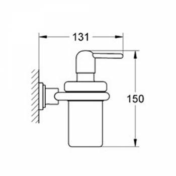Дозатор для жидкого мыла GROHE Atrio 40306000 для ванной комнаты. Фото