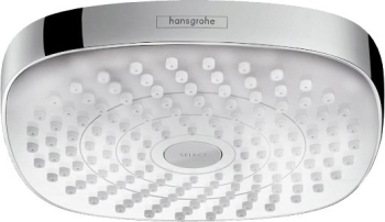 Верхний душ Hansgrohe Croma Select E 180 2jet (белый/хром) 26524400. Фото