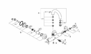 Смеситель для ванны GROHE Atrio Ypsilon 25010000. Фото