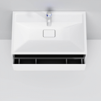 База под раковину подвесная 80 см, 3 ящика, белый матовый AM.PM Inspire 2.0 M50AFHX0803WM. Фото