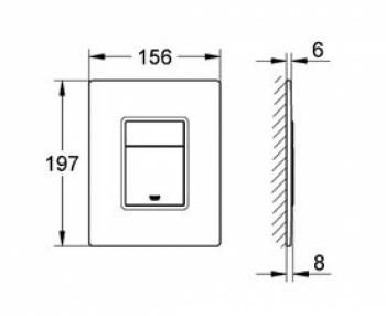 Накладная панель GROHE Skate Cosmopolitan 38913XN0. Фото