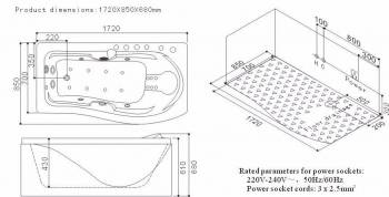 Ванна гидромассажная SSWW A104. Фото