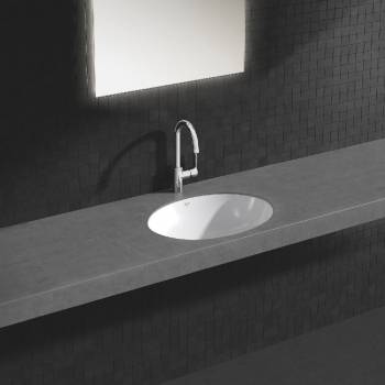 GROHE 23760000 BauEdge Смеситель для раковины со сливным гарнитуром, L-Size. Фото