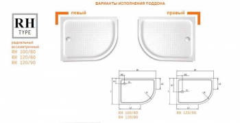 Душевой поддон акриловый CEZARES TRAY-A-RH-120/80-550-15-W-L. Фото