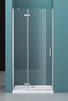 Душевая дверь BELBAGNO KRAFT-B-12-60/40-C-Cr-R. Фото