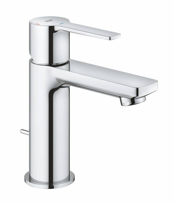 GROHE 23790001 Lineare New Смеситель для раковины со сливным гарнитуром, размер XS, с энергосберегающим картриджем - подача холодной воды при центральном положении рычага. Фото