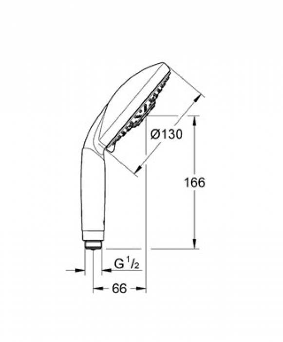 Ручной душ GROHE Rainshower 28764000. Фото