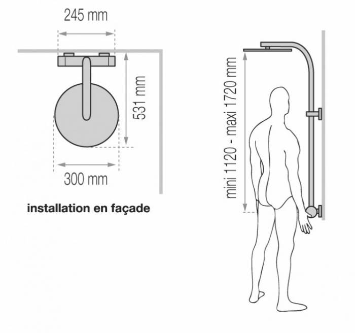 Душевая система VALENTIN Opium 2 667400 000 00. Фото