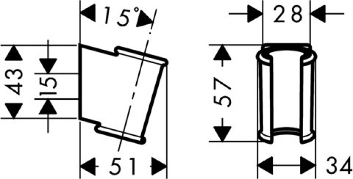 Держатель душа Hansgrohe Porter Classic 28324000. Фото