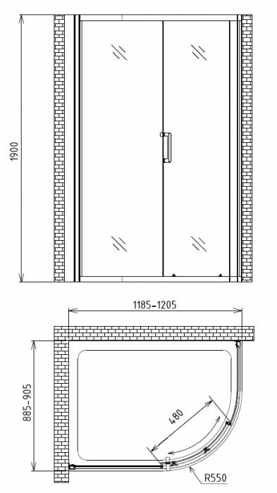 Душевой уголок GEMY Victoria S30201. Фото