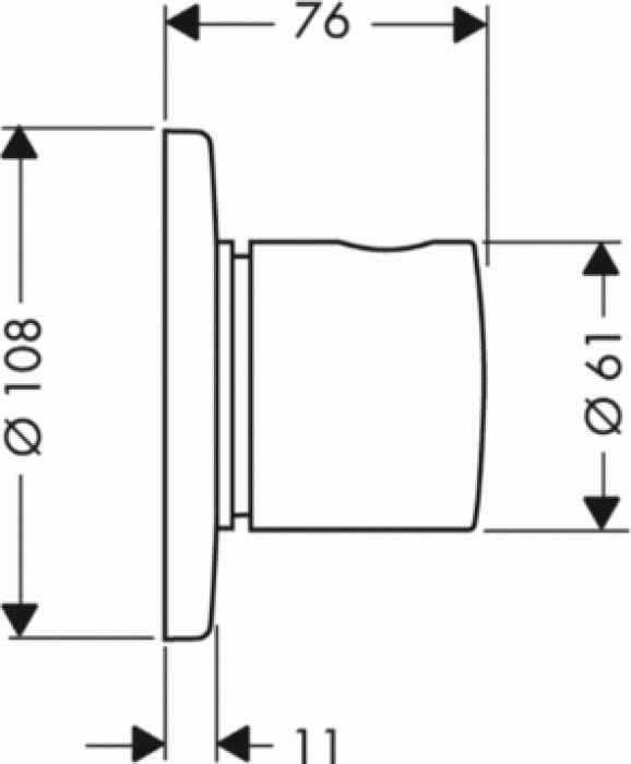 Переключатель AXOR Uno-2 38933000. Фото