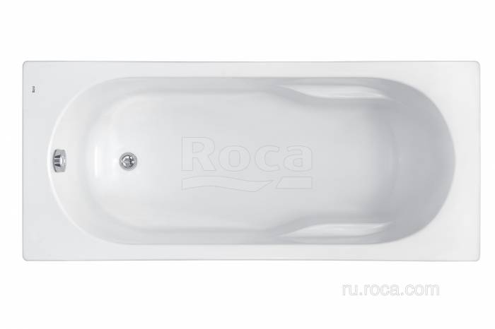 Ванна ROCA Genova 160x70 прямоугольная белая ZRU9302973. Фото