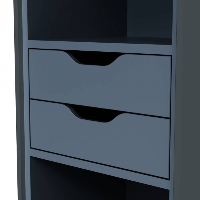 Шкаф-пенал подвесной 40 см, универсальный, графит матовый AM.PM Inspire 2.0 M50ACHX0406GM. Фото