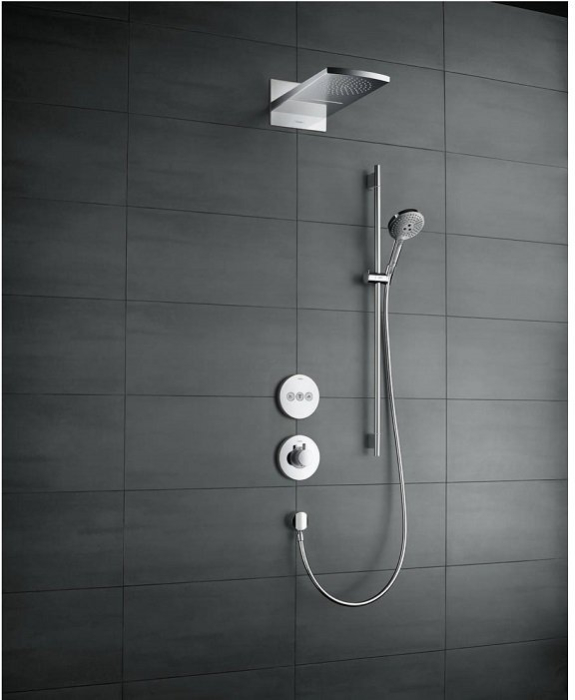 Верхний душ Hansgrohe Rainfall 180 Air хром 28433000. Фото