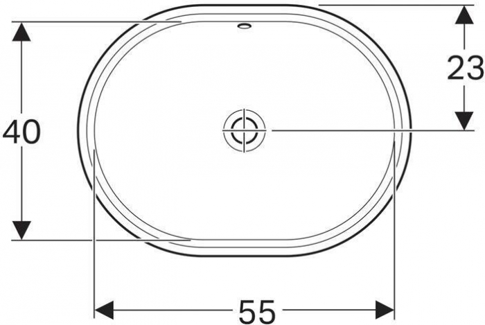 Раковина встраиваемая GEBERIT VariForm 61х46 500.756.01.2. Фото