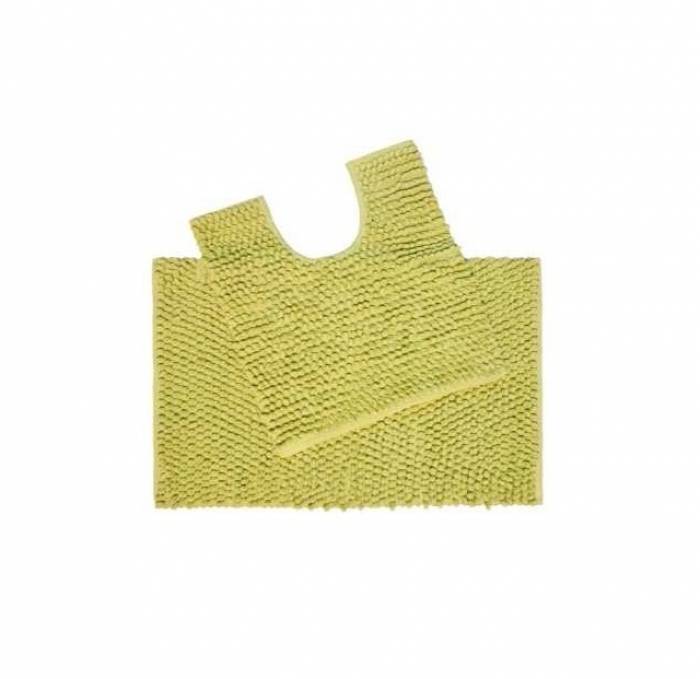 Набор ковриков для ванной комнаты IDDIS Green Blossom 470С580i13 для ванной комнаты. Фото