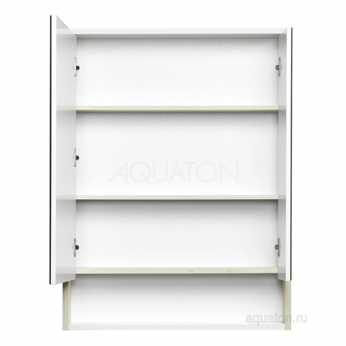 Зеркальный шкаф Aquaton Рико 65 белый/ясень фабрик 1A215202RIB90. Фото