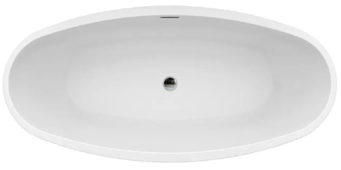 Ванна акриловая Azario CRANSTON 1700x800x580, свободностоящая, в комплекте с сифоном и металлической рамой, белая CRA17080. Фото