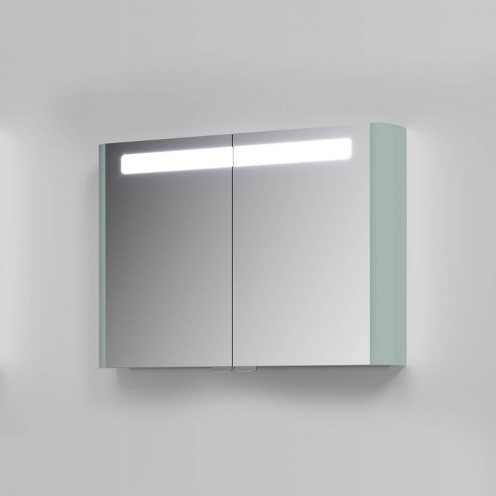 Зеркальный шкаф с подсветкой 100 см, мятный AM.PM Sensation M30MCX1001GG. Фото