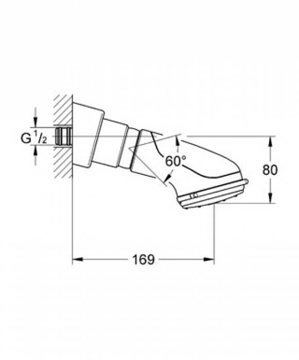 Верхний душ GROHE Relexa Plus Dual 28189000. Фото