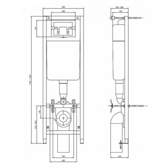 Инсталляция IDEAL STANDARD W3710AA. Фото