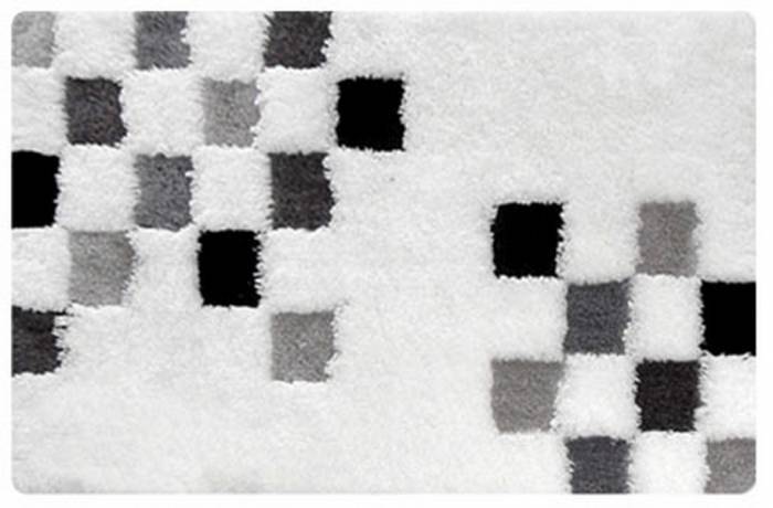 Коврик для ванной комнаты IDDIS Grey chessboard MID220A для ванной комнаты. Фото