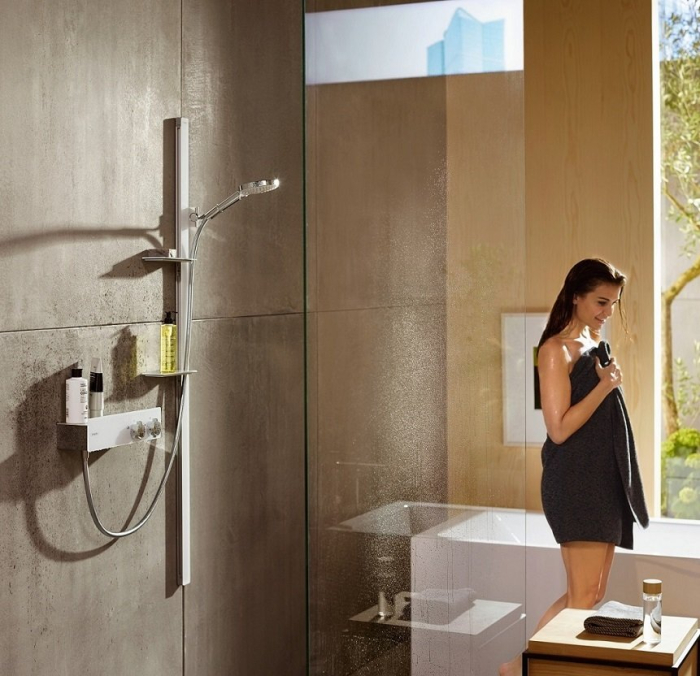 Термостат Hansgrohe ShowerTablet 350 ВМ 13102400 белый/хром. Фото