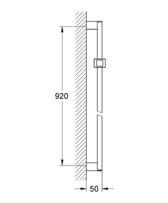 Душевая штанга GROHE Euphoria Cube 27841000 900 мм. Фото