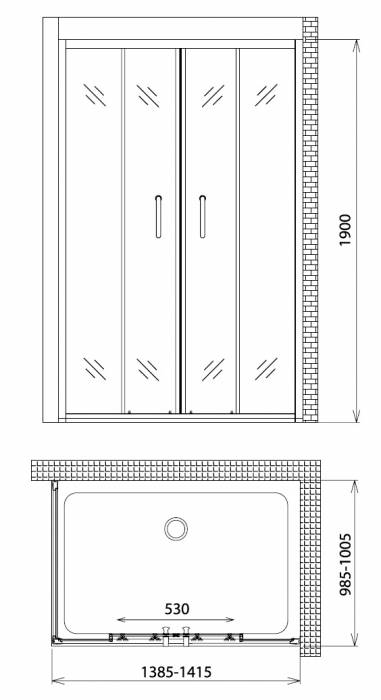 Душевой уголок GEMY Victoria S30192E-A100. Фото