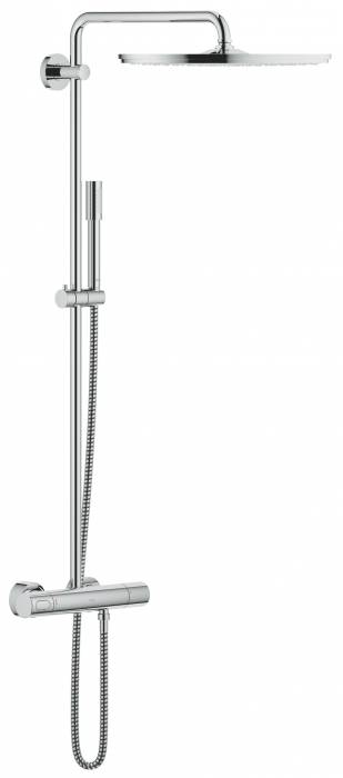 GROHE 27174001 Rainshower Душевая система с термостатом, настенный монтаж, кронштейн 450 мм, 
Jumbo. Фото