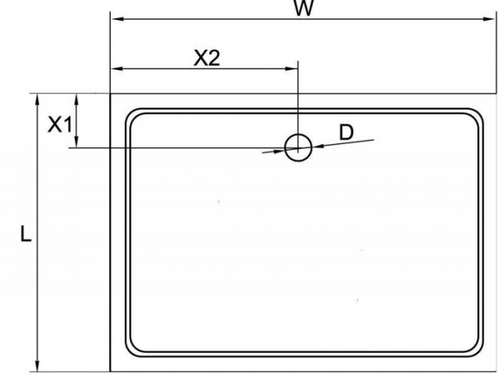 Душевой поддон SMC (стеклокомпозит) CEZARES TRAY-M-AH-100/80-35-W. Фото