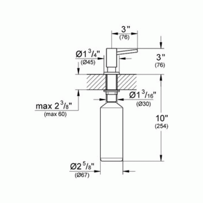 Дозатор для жидкого мыла GROHE Cosmopolitan 40535000 для ванной комнаты. Фото