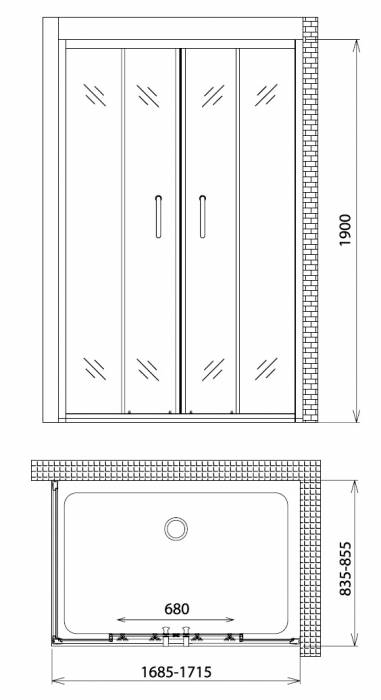 Душевой уголок GEMY Victoria S30192C-A85. Фото