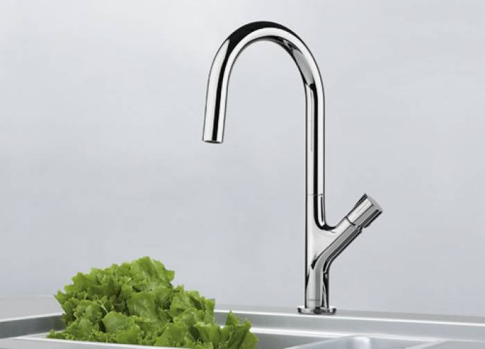 Смеситель для кухни FRANKE Fluence 115.0352.508. Фото