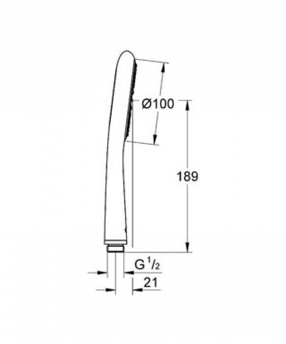 Ручной душ GROHE Rainshower Icon 27377000. Фото