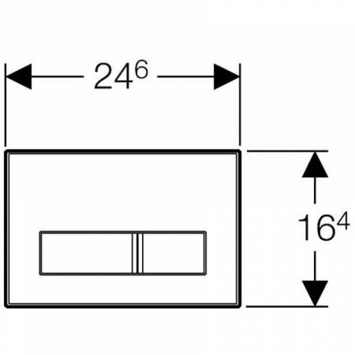 Смывная клавиша GEBERIT Sigma 50 115.788.00.1. Фото
