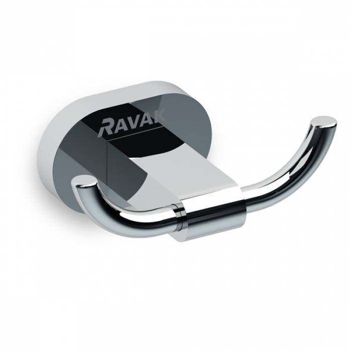 Крючок двойной RAVAK CR 100.00 X07P186 для ванной комнаты. Фото