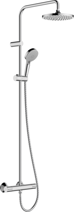 Душевая система Showerpipe 200 1jet с термостатом Hansgrohe Vernis Blend 26276000, хром. Фото