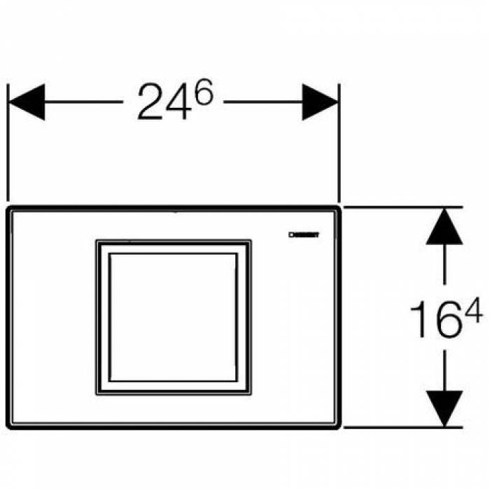 Смывная клавиша GEBERIT Delta 40 115.130.11.1. Фото