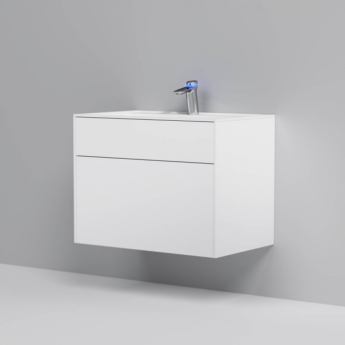 База под раковину подвесная 80 см, 3 ящика, белый матовый AM.PM Inspire 2.0 M50AFHX0803WM. Фото