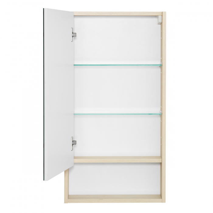 Зеркальный шкаф AQUATON Сканди 45 Белый Глянцевый/Дуб Верона 1A252002SDB20