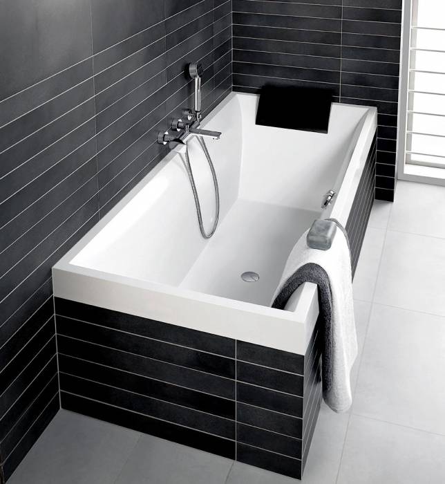 Ванна акриловая VILLEROY & BOCH Squaro UBQ180SQR2V-96 Star white. Фото