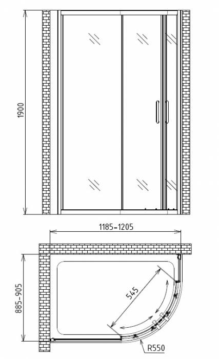 Душевой уголок GEMY Victoria S30202. Фото