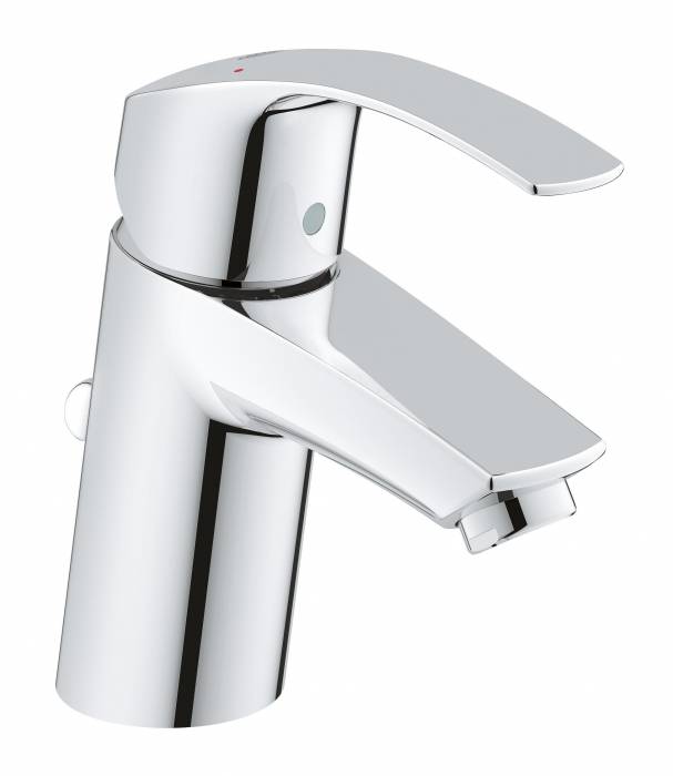 GROHE 33265002 Eurosmart 2015 Смеситель однорычажный для раковины со сливным гарнитуром, S-size. Фото