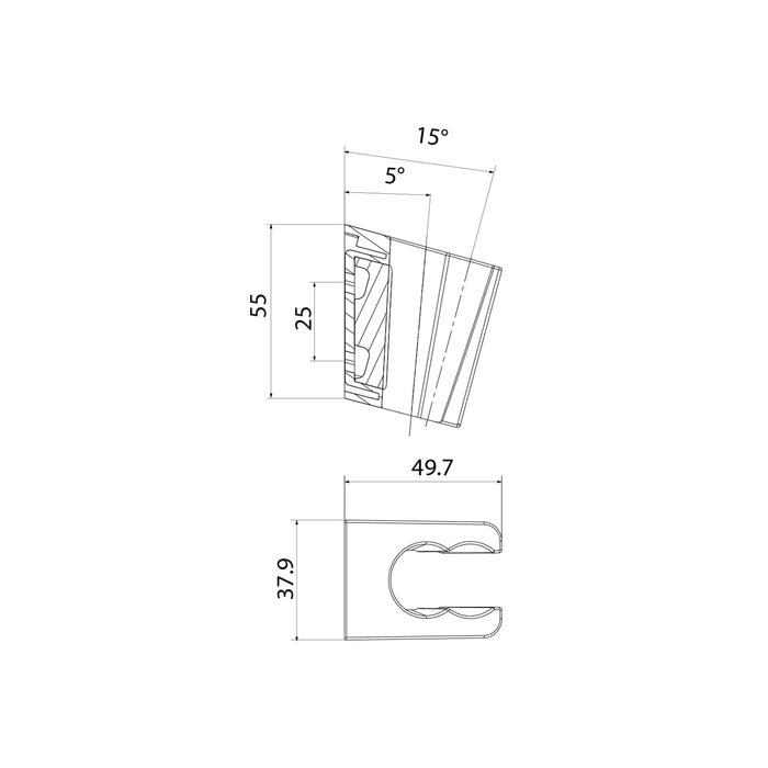 Держатель для лейки графитовый 080 IDDIS 080GL00i53. Фото